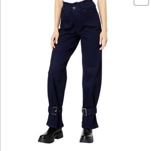 NWT WeWoreWhat Paperbag Straight Ankle Pants Size 28